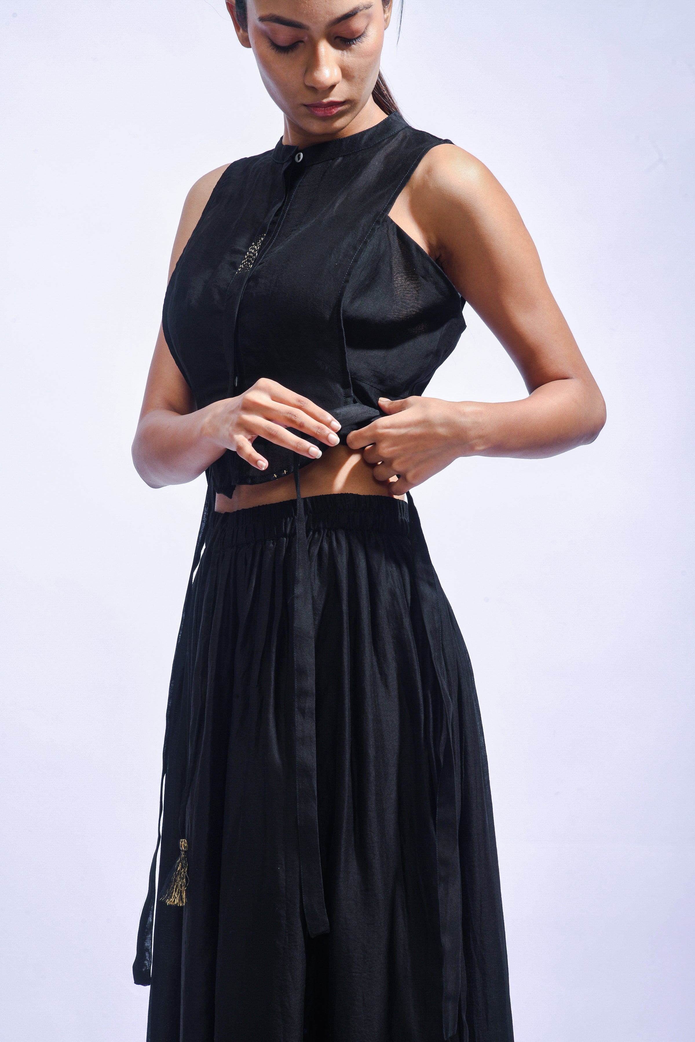 Midnight  Chanderi Set