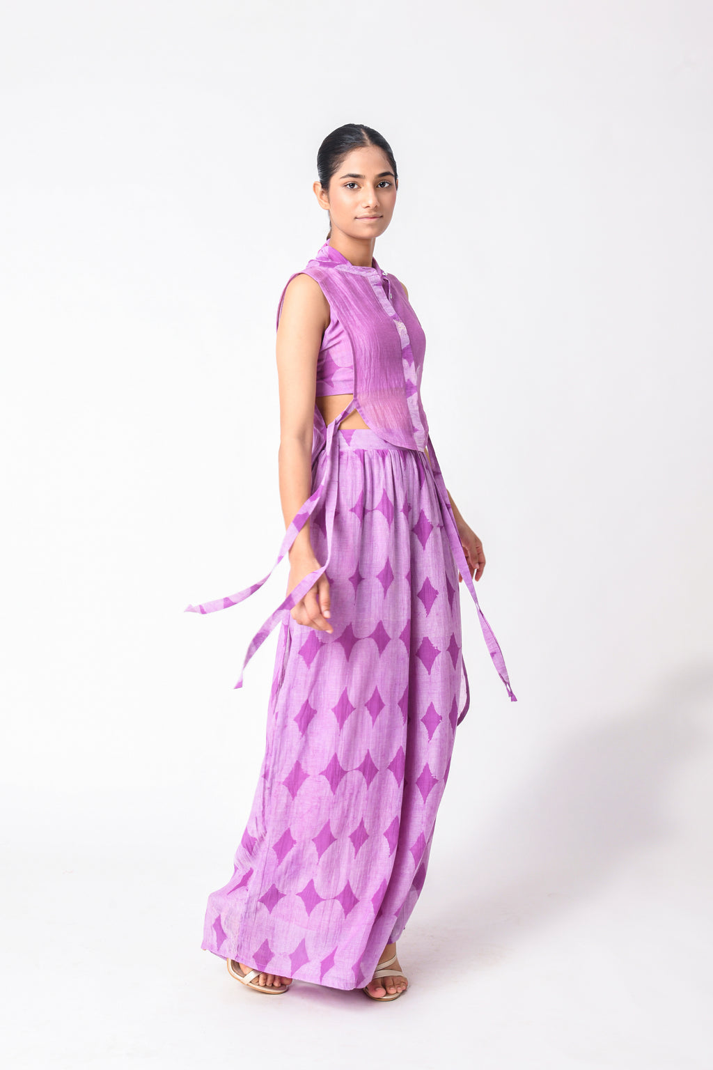 PLUM YOKE CO-ORD SET