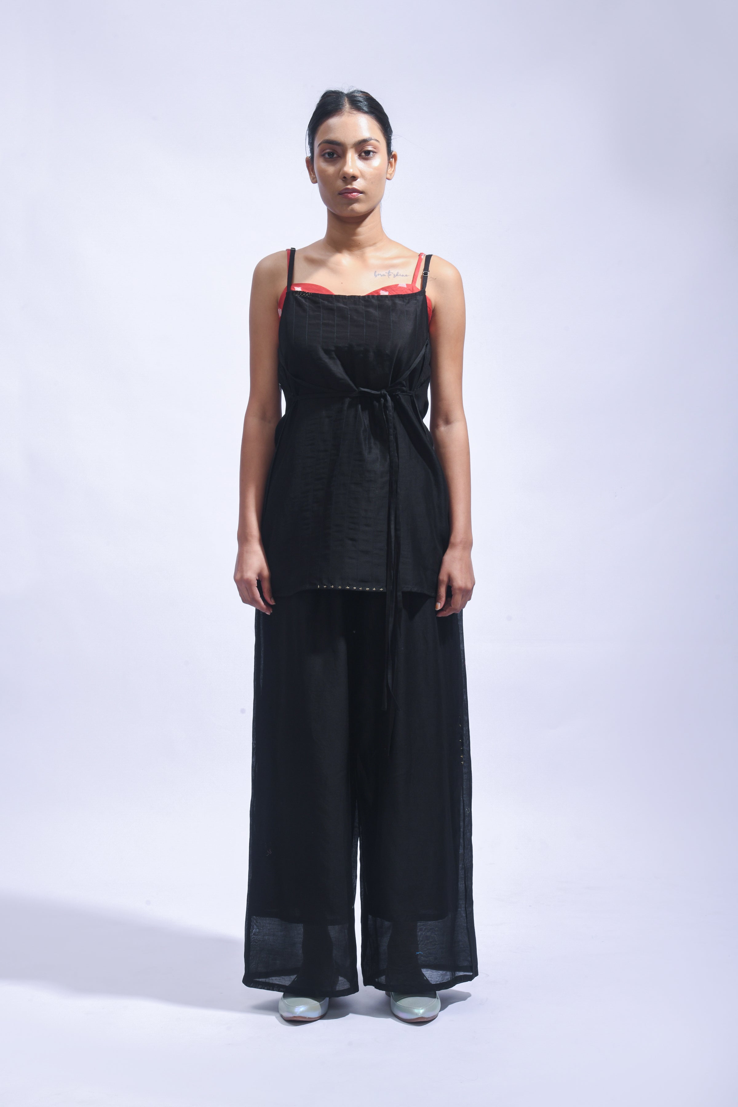 Strappy  Chanderi Set