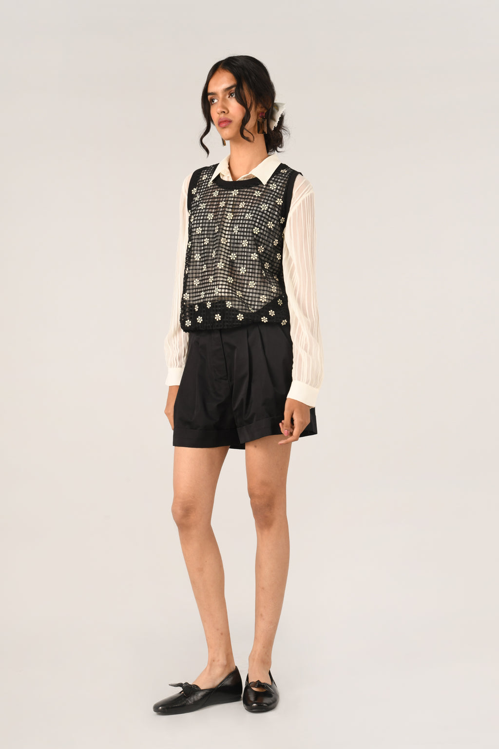 Teplitz Net Cardigan Top