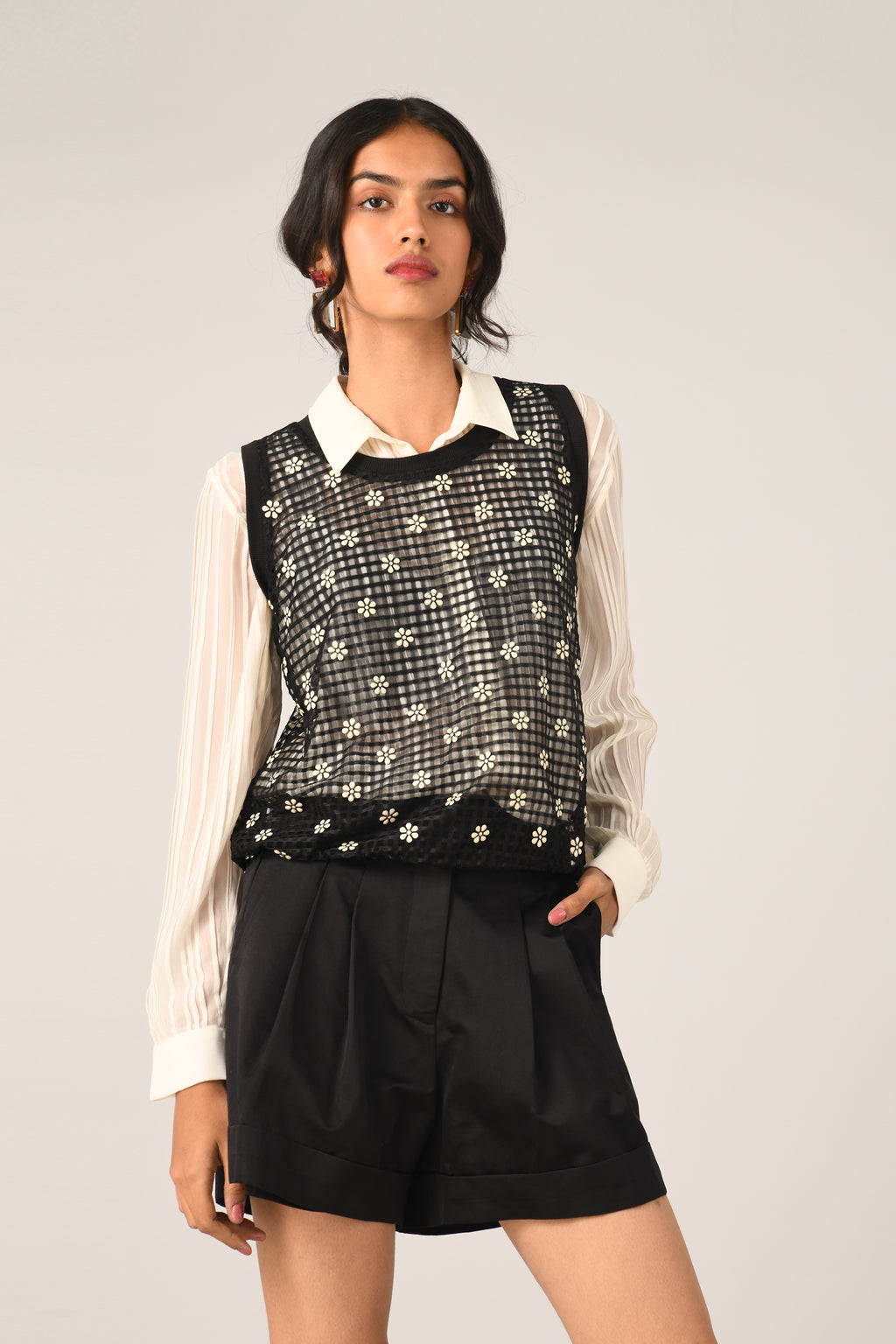 Teplitz Net Cardigan Top