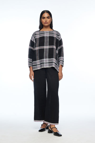 Caesia Boat Neck Boxy Top