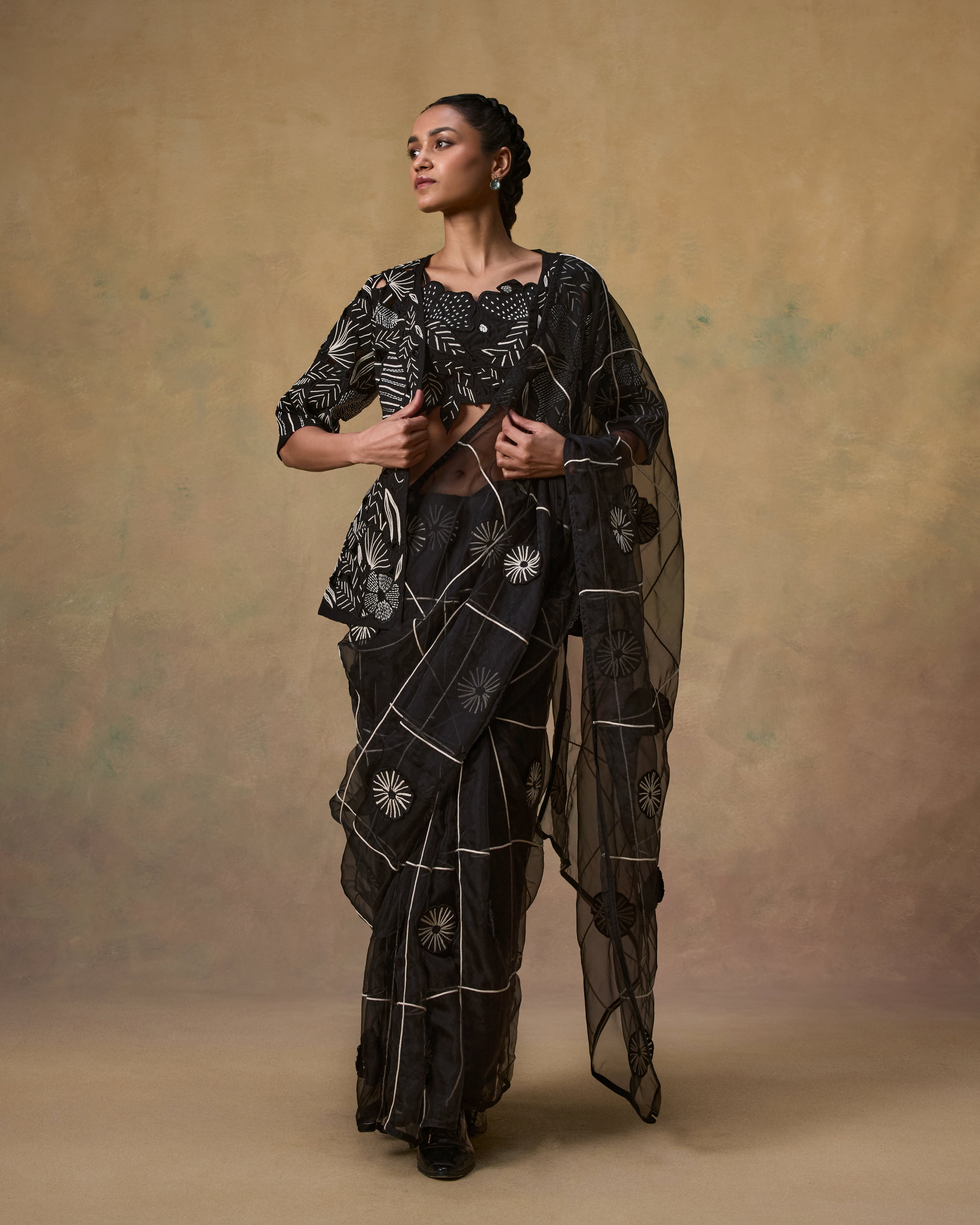 MJ Cutwork Jacket Set