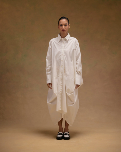 Ivy Crushed Shirt Dress