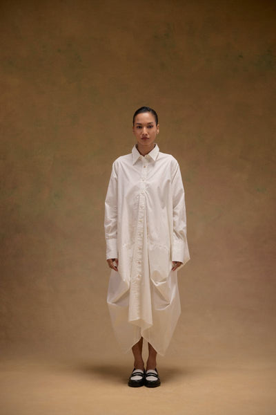 Ivy Crushed Shirt Dress