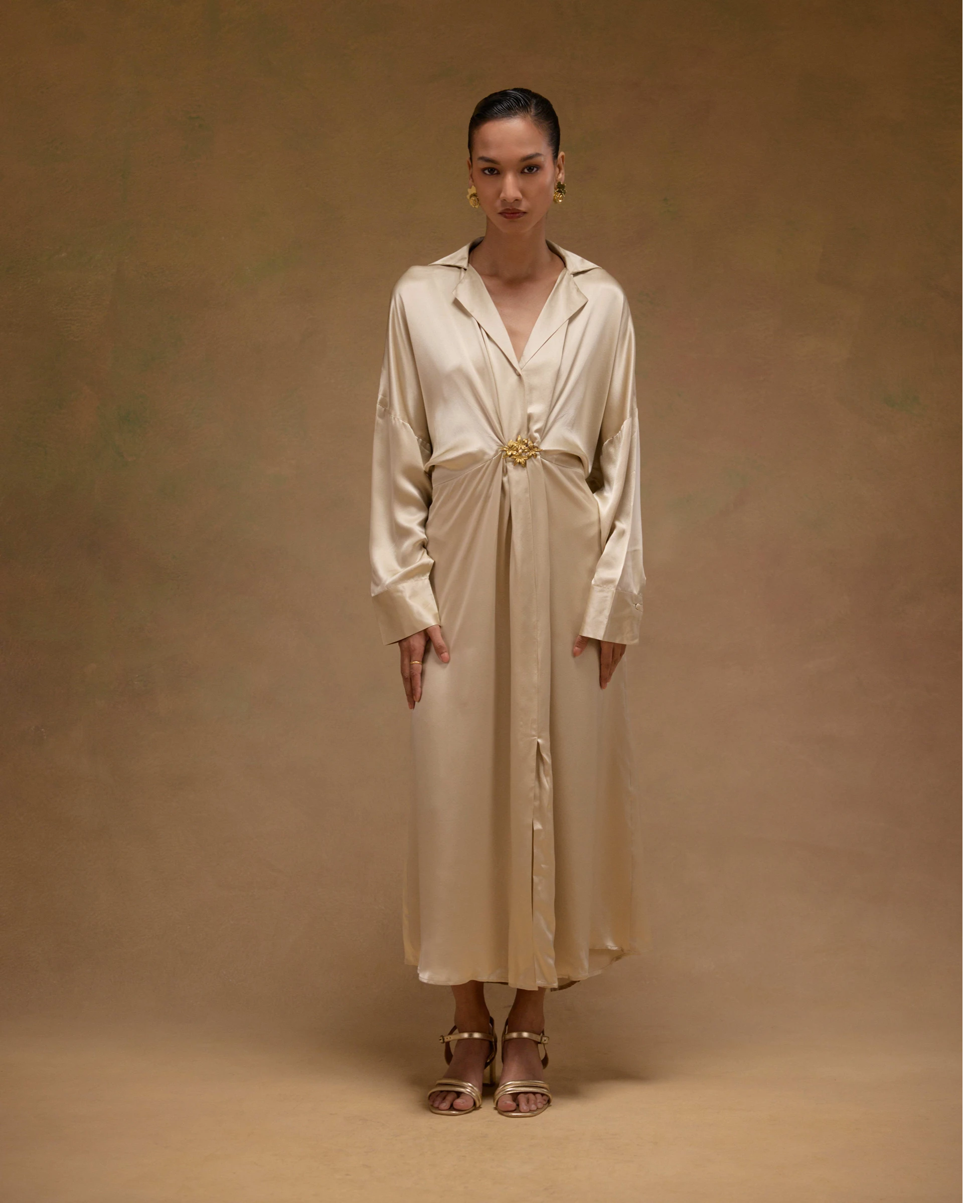 Tilly Camp Collar Buckle Dress