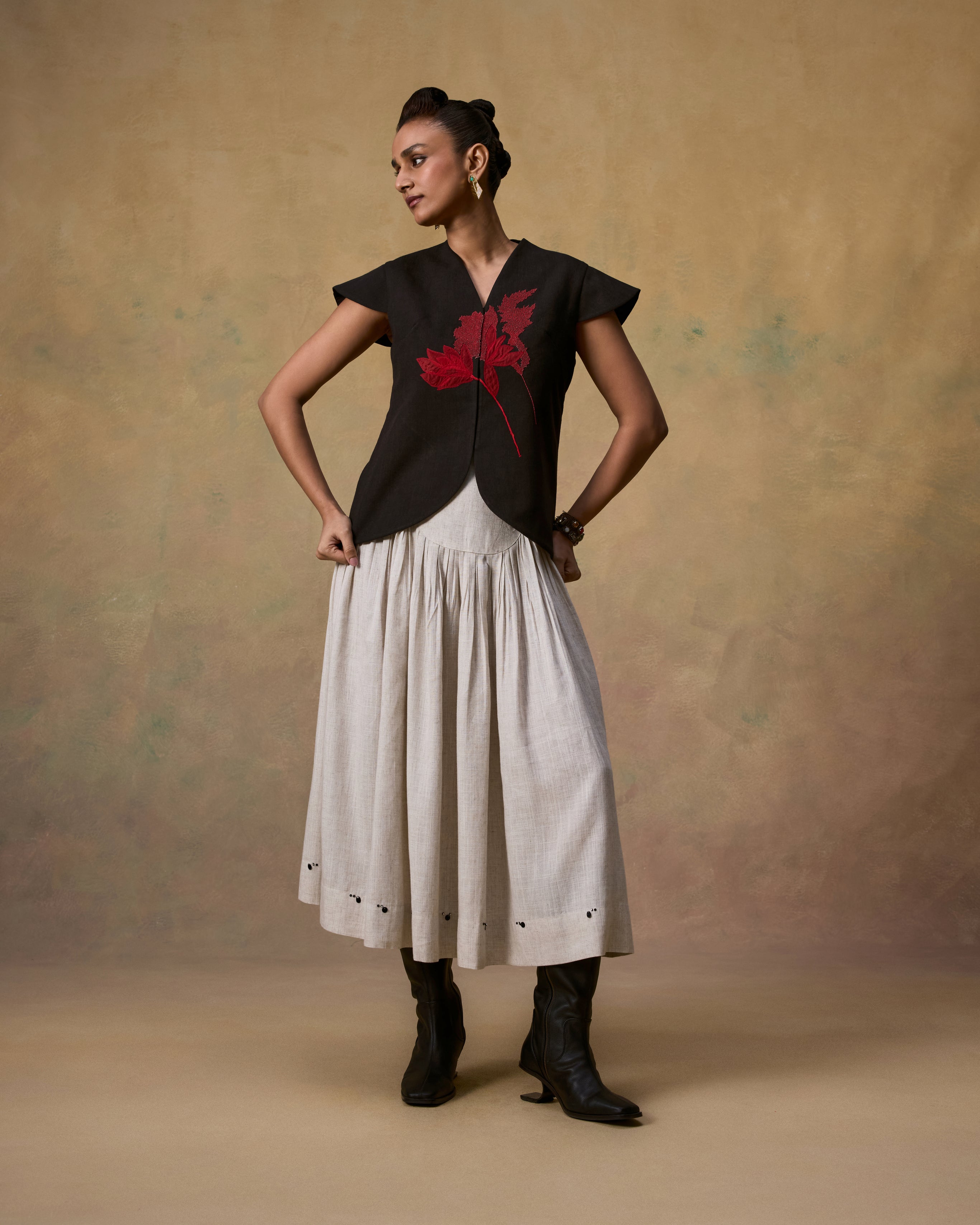 Tiger Lily Waistcoat (Red)