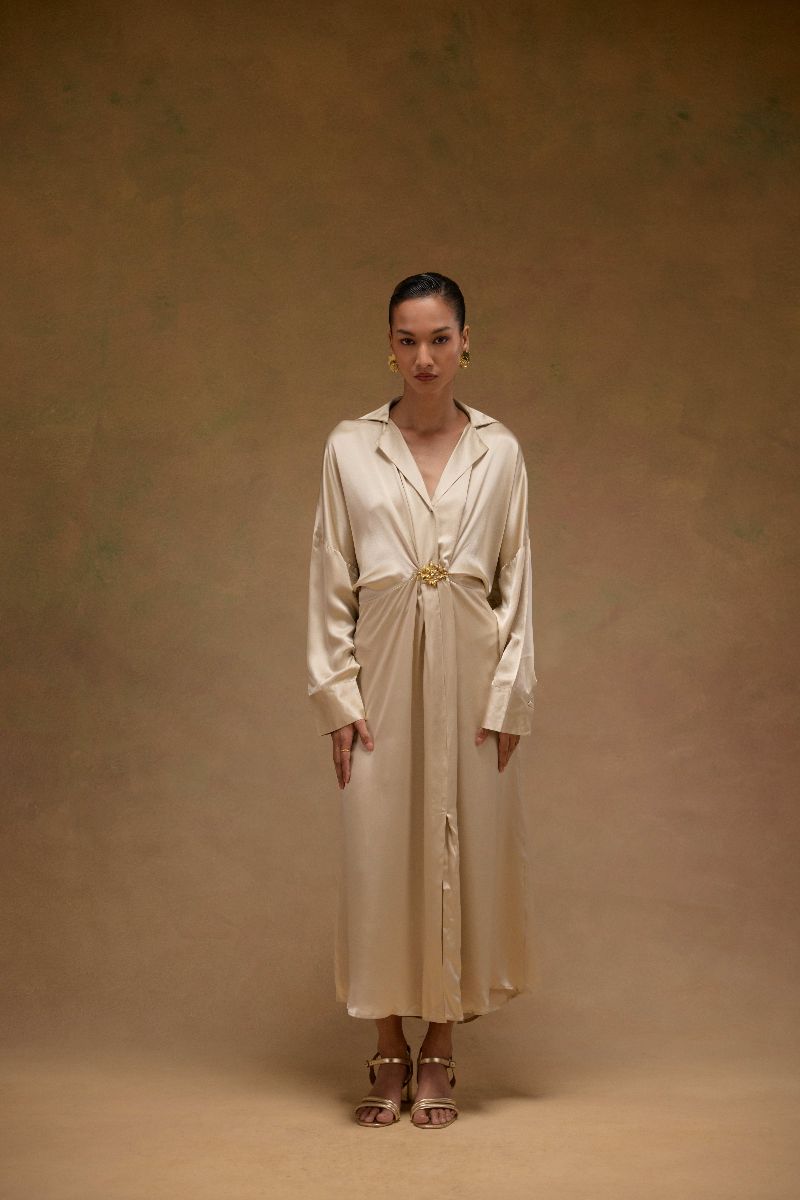 Tilly Camp Collar Buckle Dress