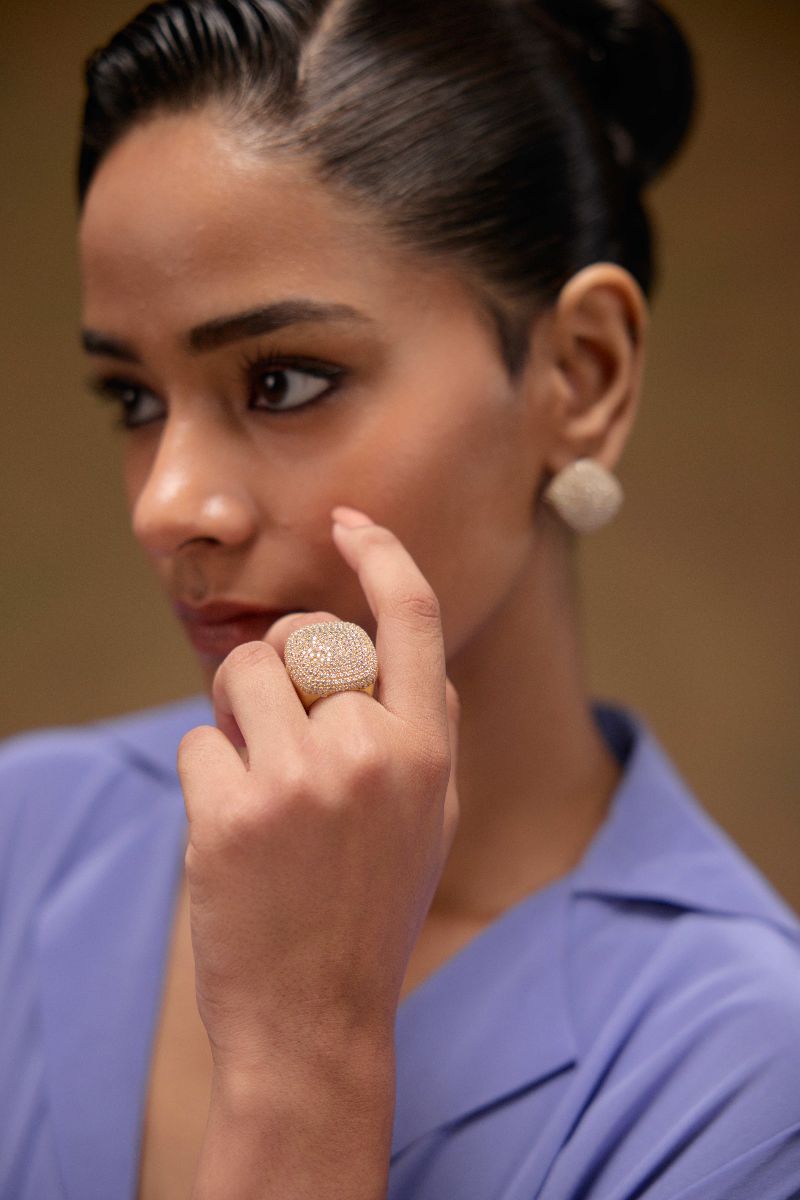 Cubic Majesty Ring Silver