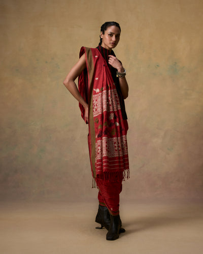 Resha Cotton Muga Saree