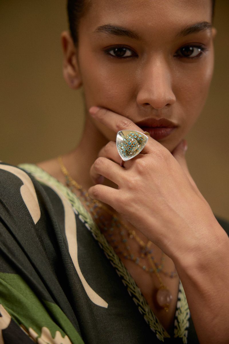 IRODORI Choker Double Shank Ring