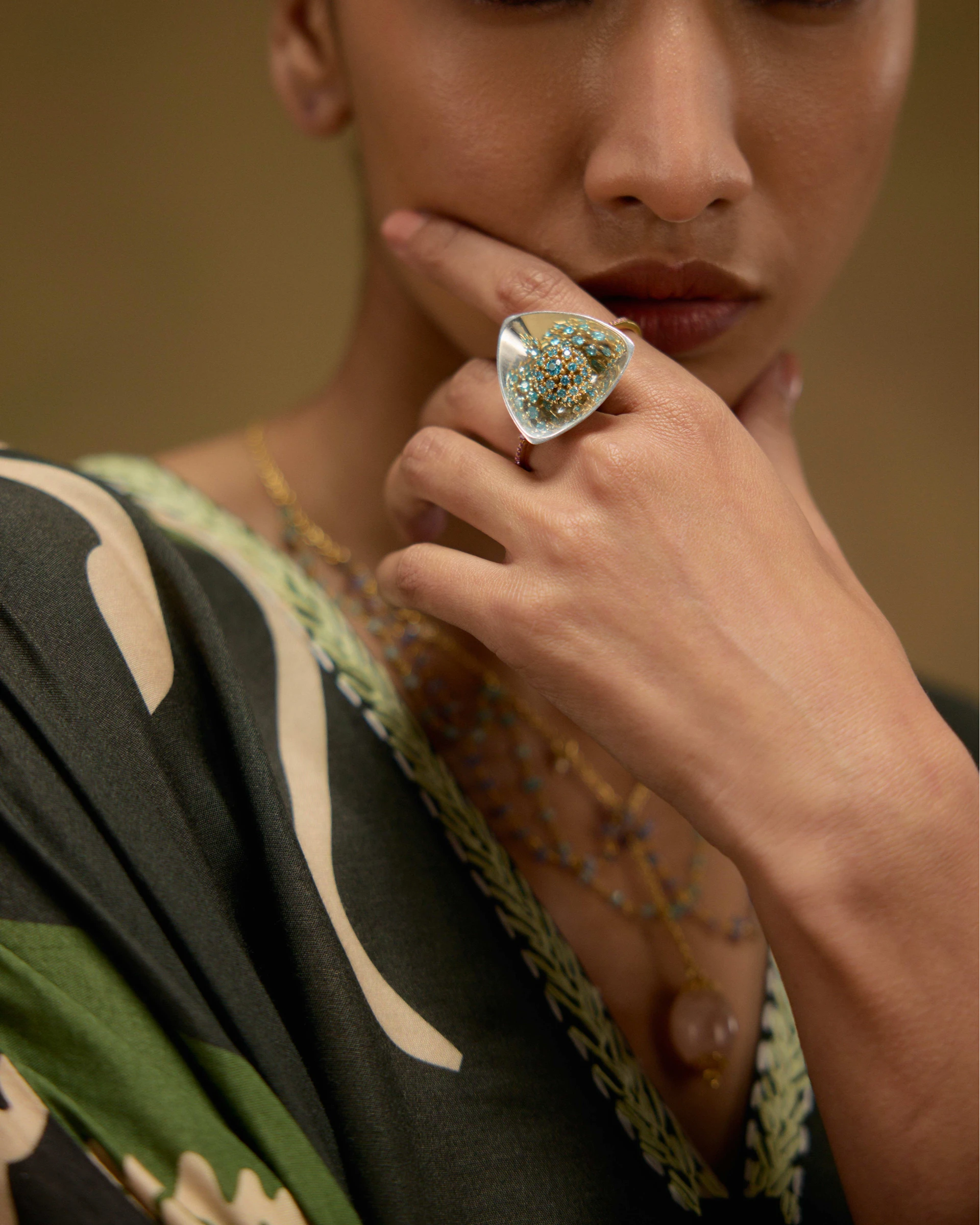 IRODORI Choker Double Shank Ring