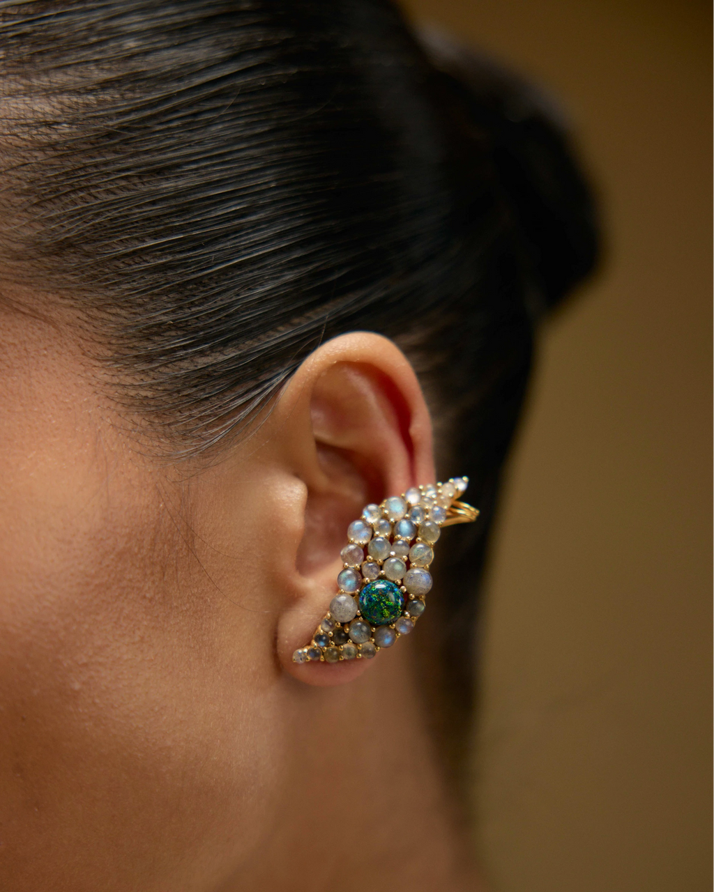The Blue Opal Wave Ear ring