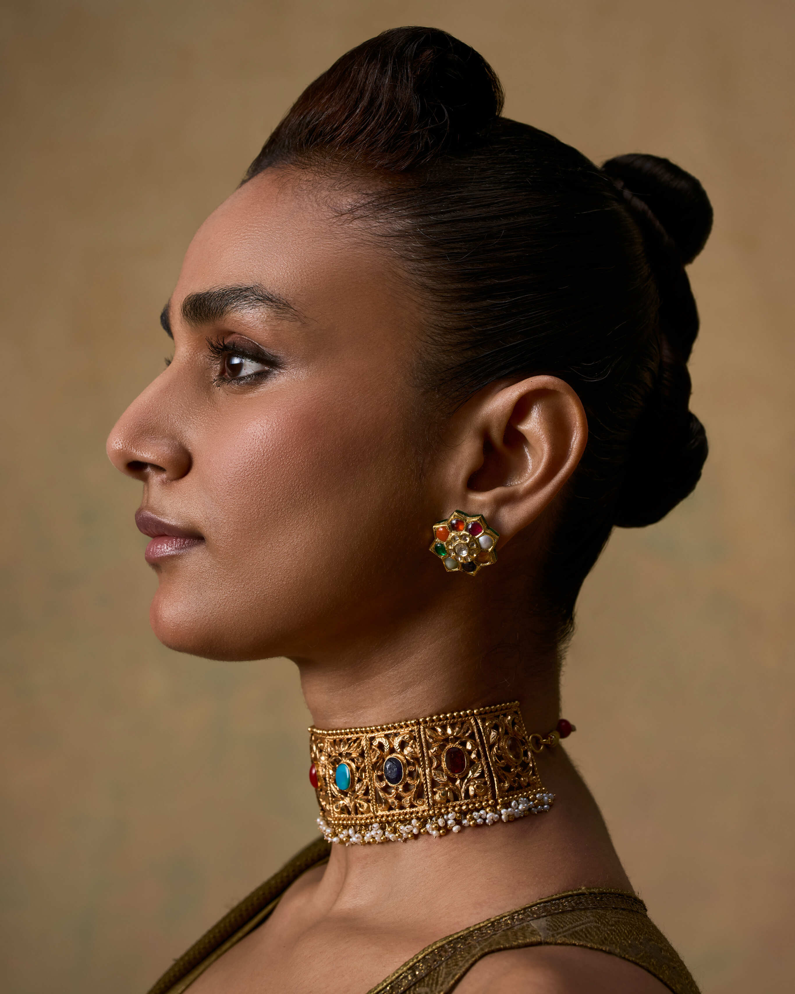 Chitra Navaratna Earrings