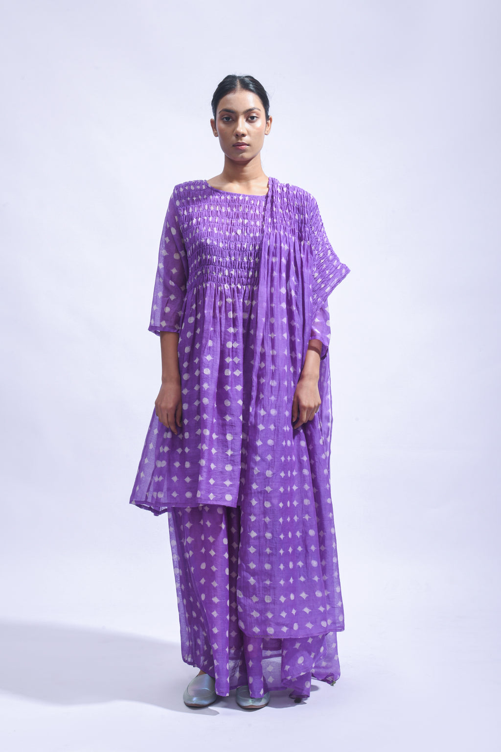 Violet Smocked Set