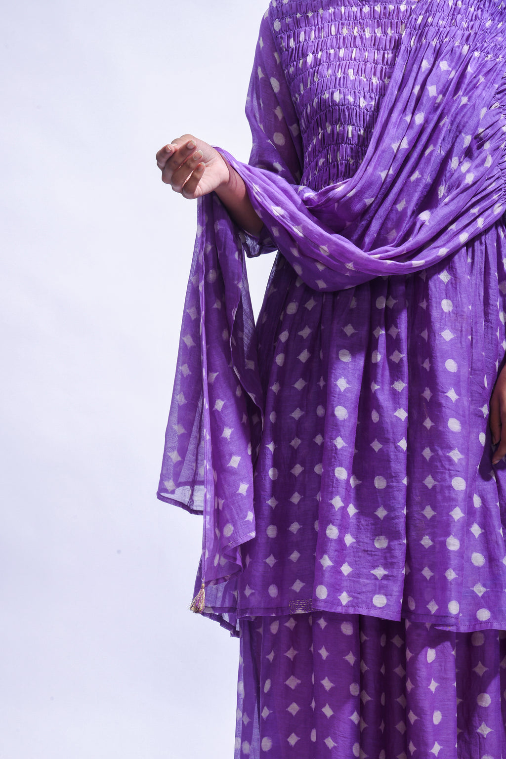 Violet Smocked Set