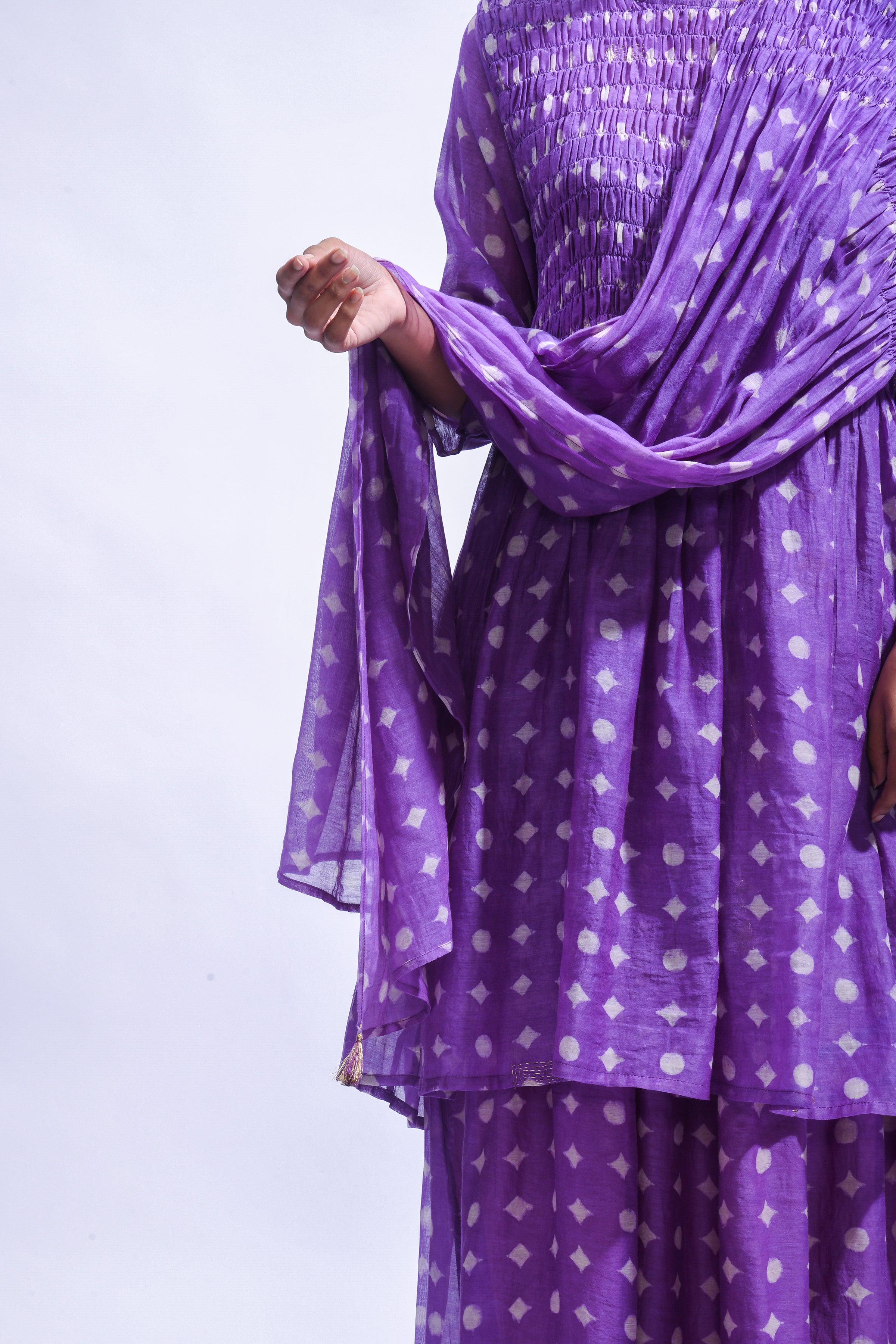 Violet Smocked Set