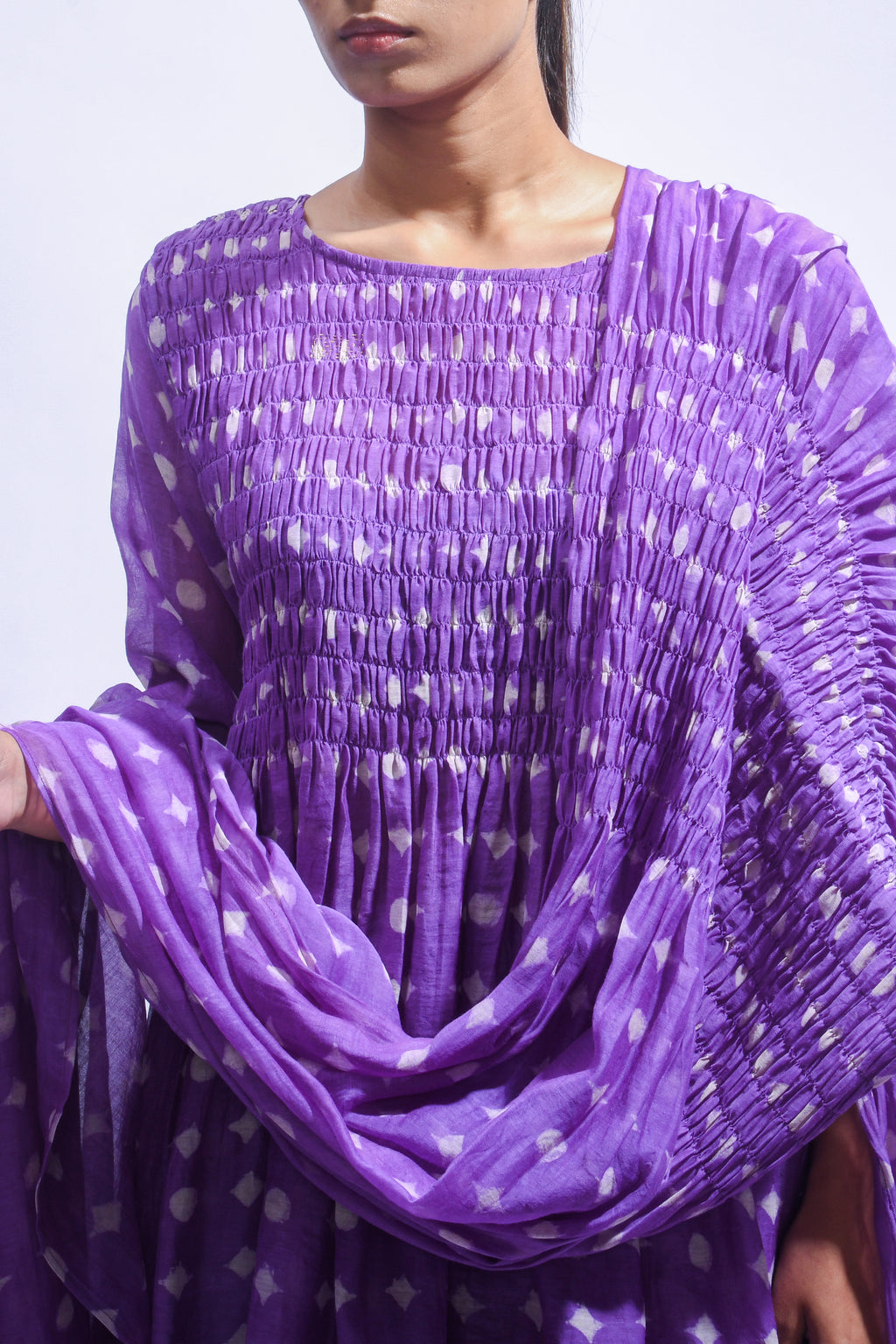 Violet Smocked Set