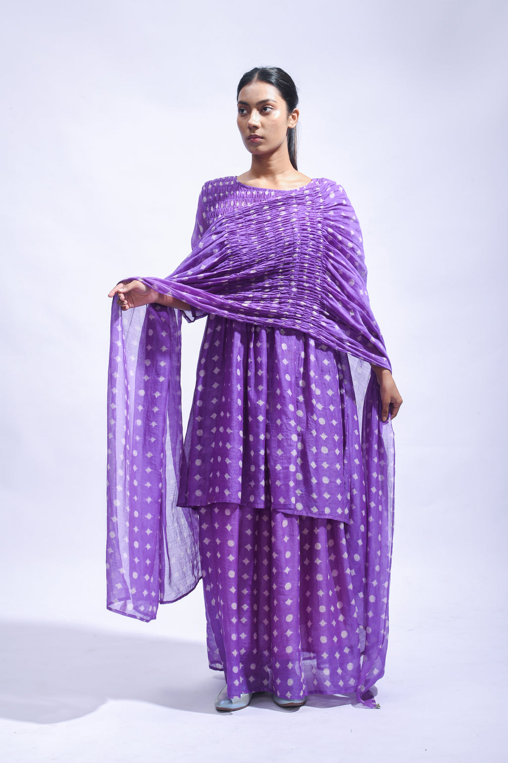 Violet Smocked Set