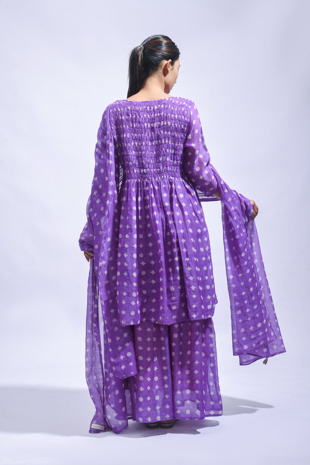 Violet Smocked Set
