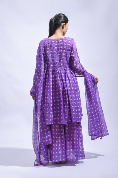 Violet Smocked Set
