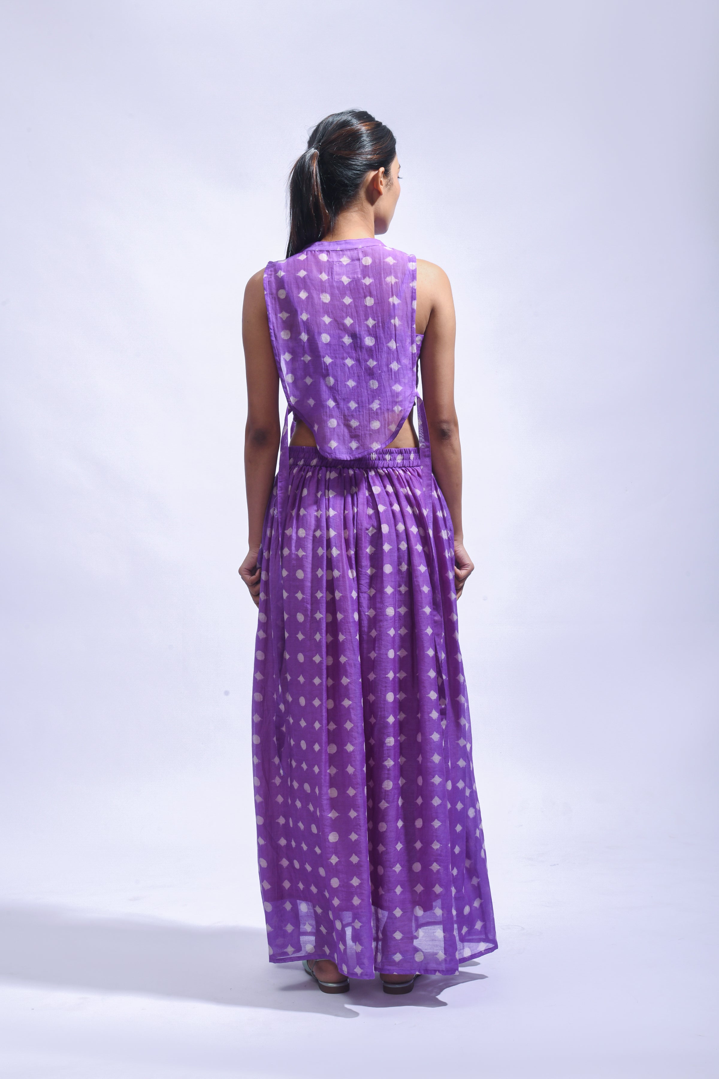 Amethyst Cross Silk Set