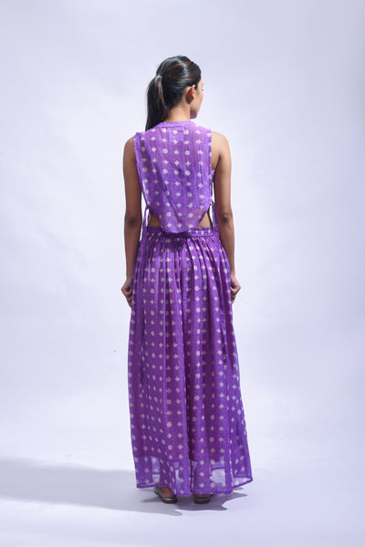 Amethyst Cross Silk Set