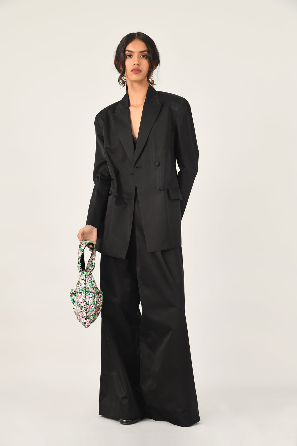 Setigera Pleated Wide Leg Trousers