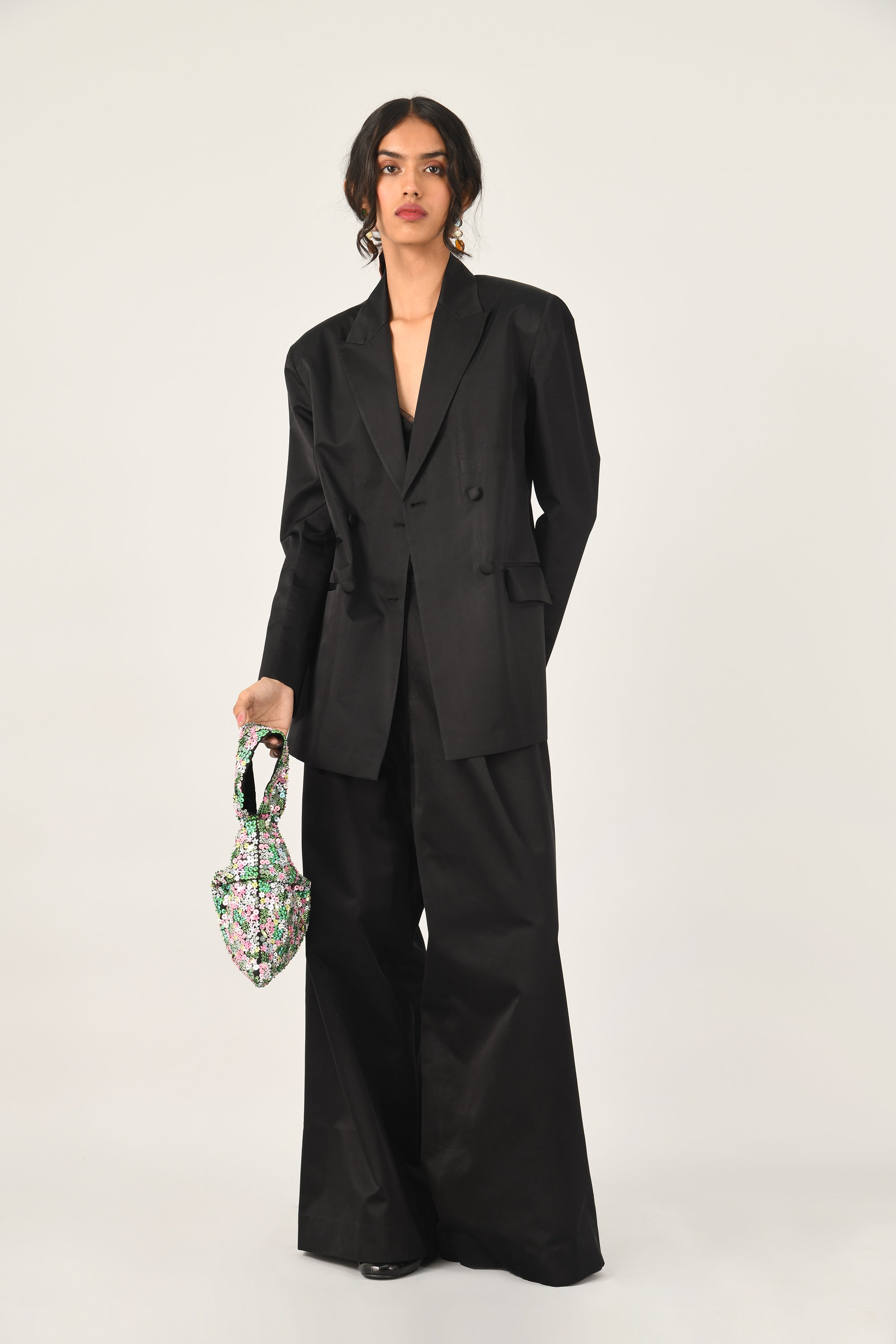Setigera Pleated Wide Leg Trousers