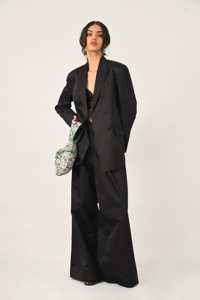 Setigera Pleated Wide Leg Trousers