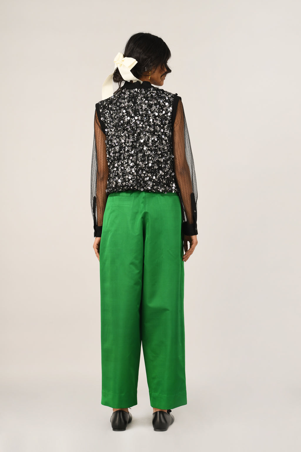 Andra Straight Pleated Pants