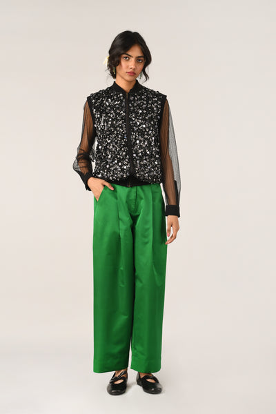 Andra Straight Pleated Pants