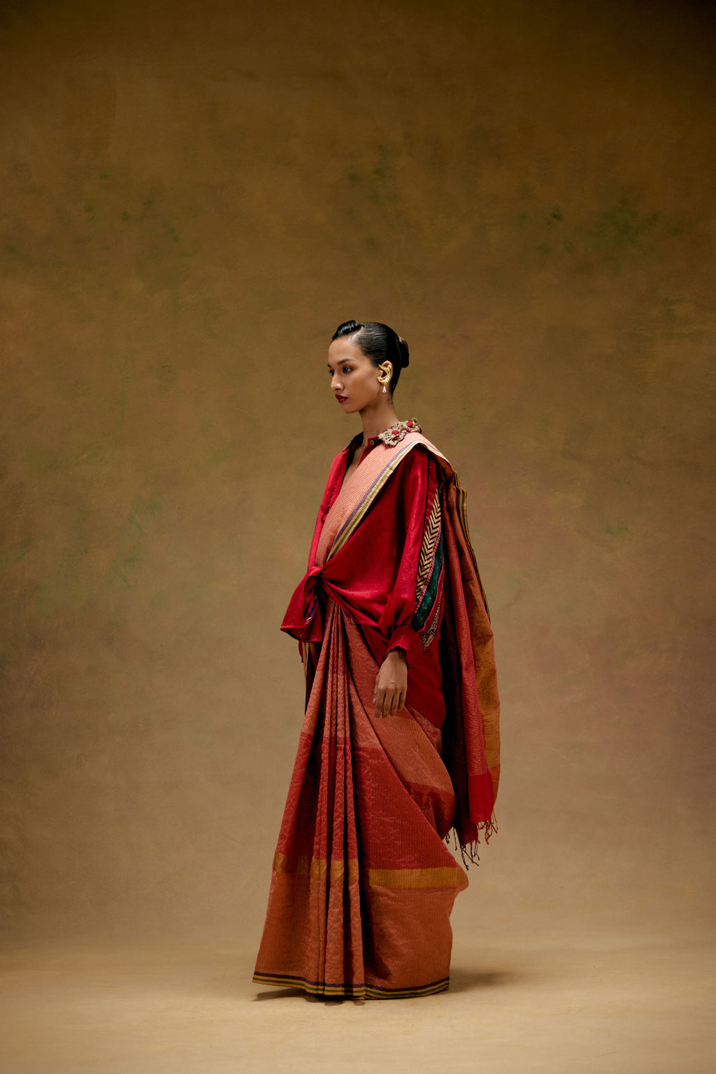 Agomon Colour Block Saree