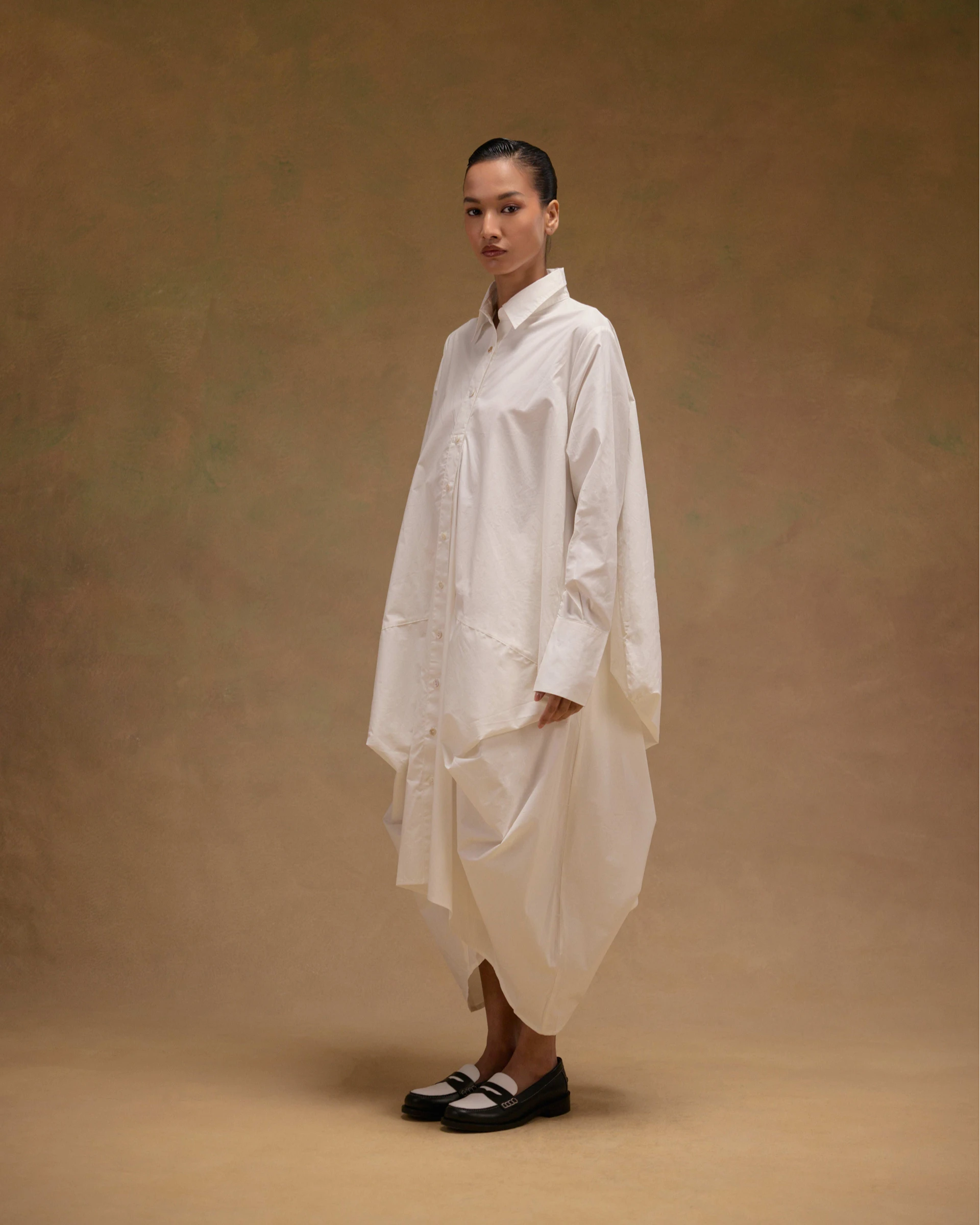 Ivy Crushed Shirt Dress