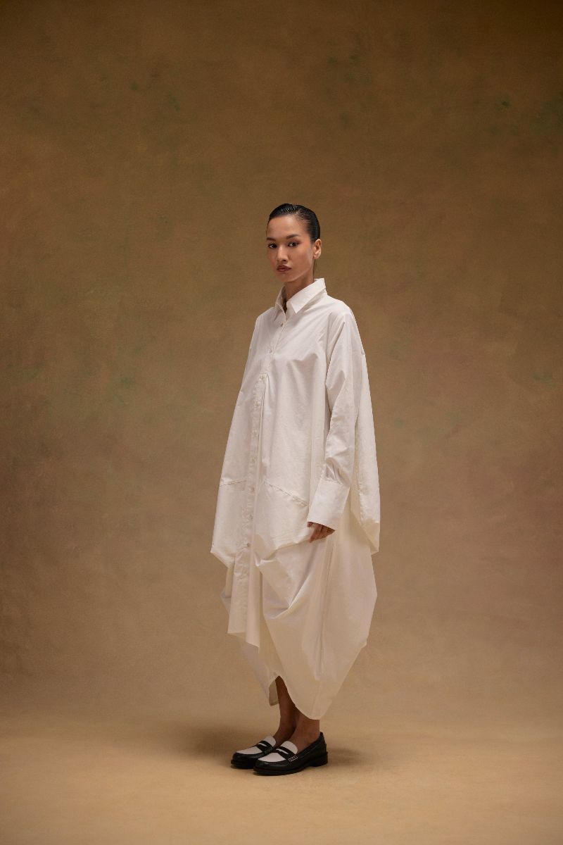 Ivy Crushed Shirt Dress