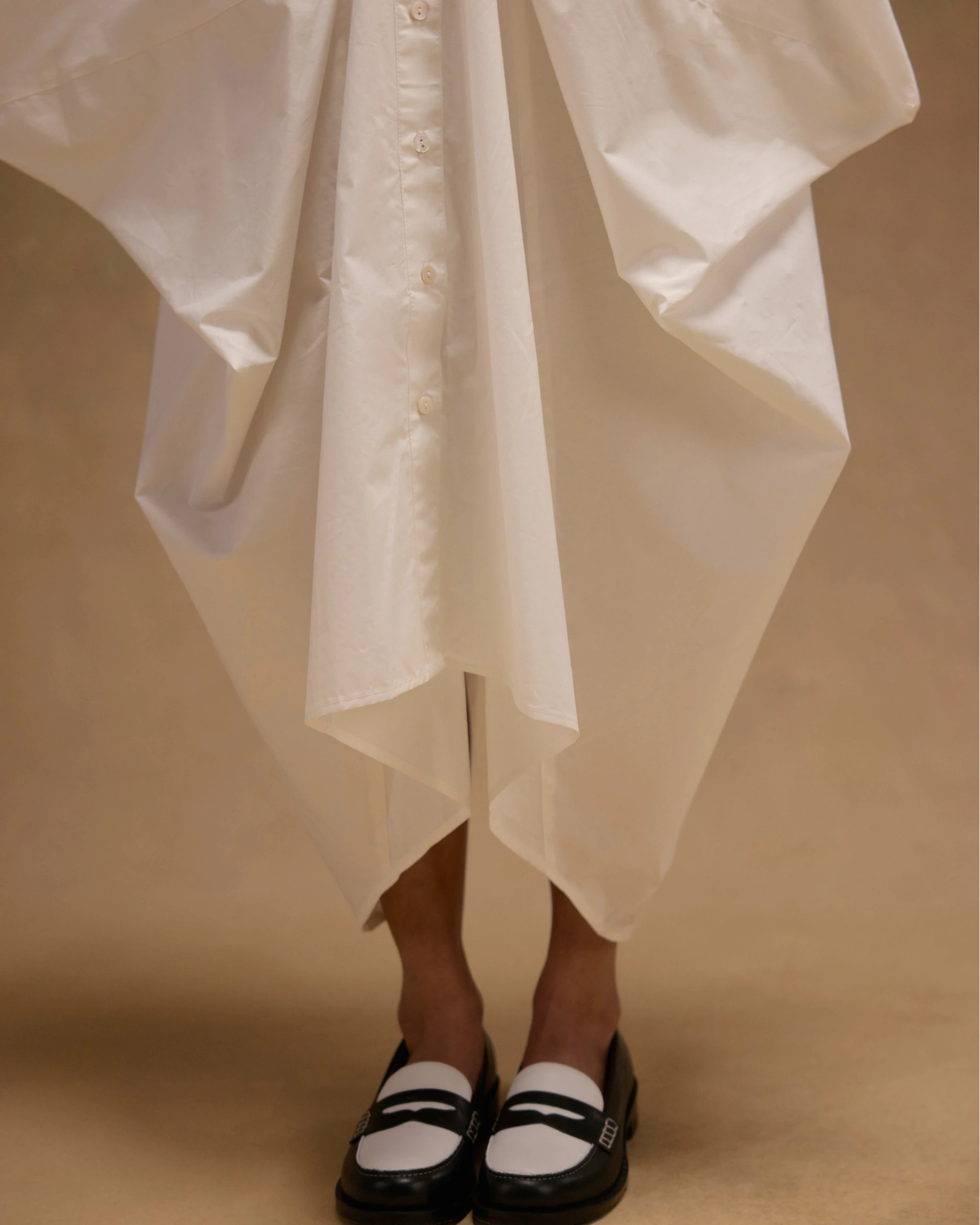 Regina Black/White Loafer