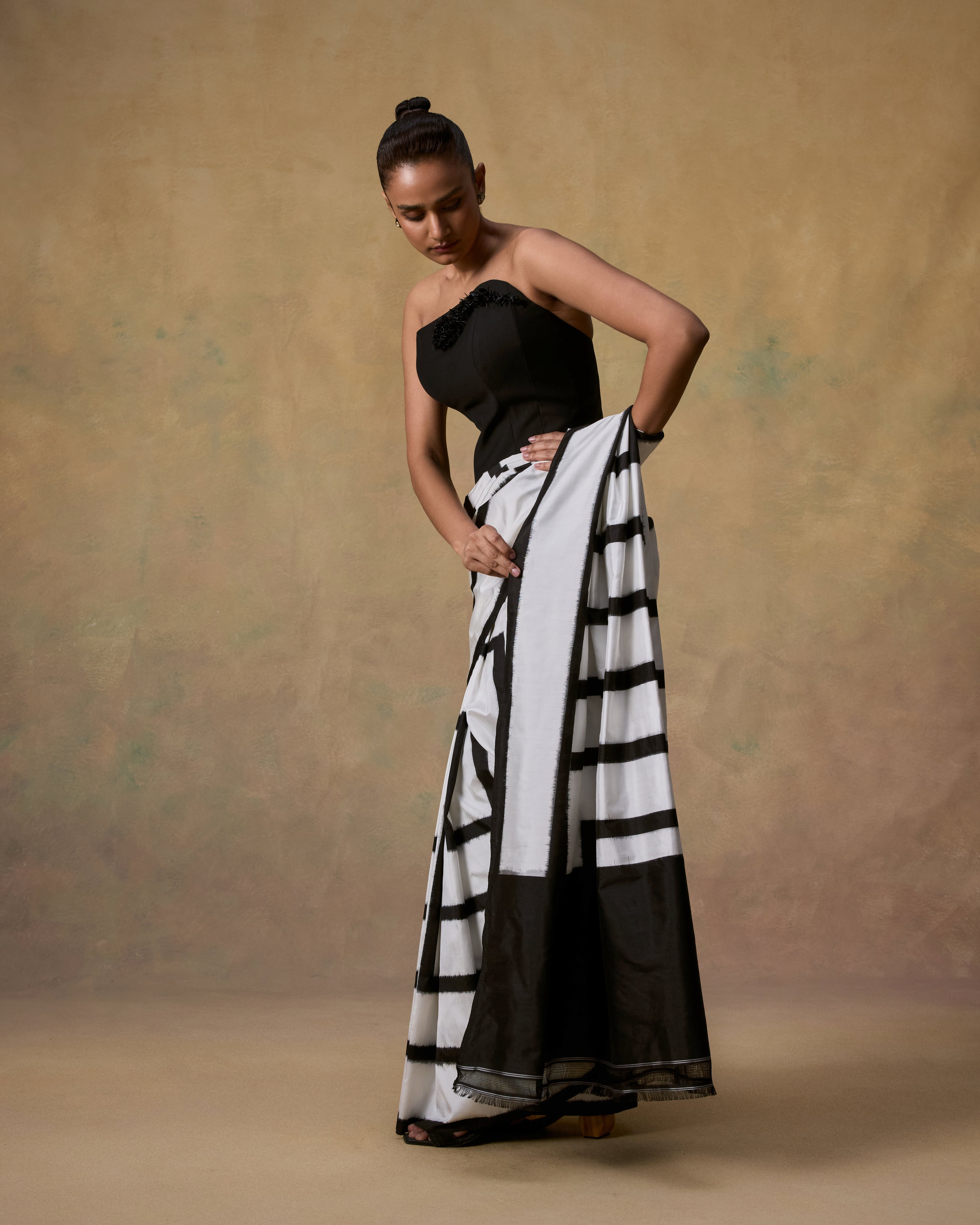 Mono Ikat Silk Saree
