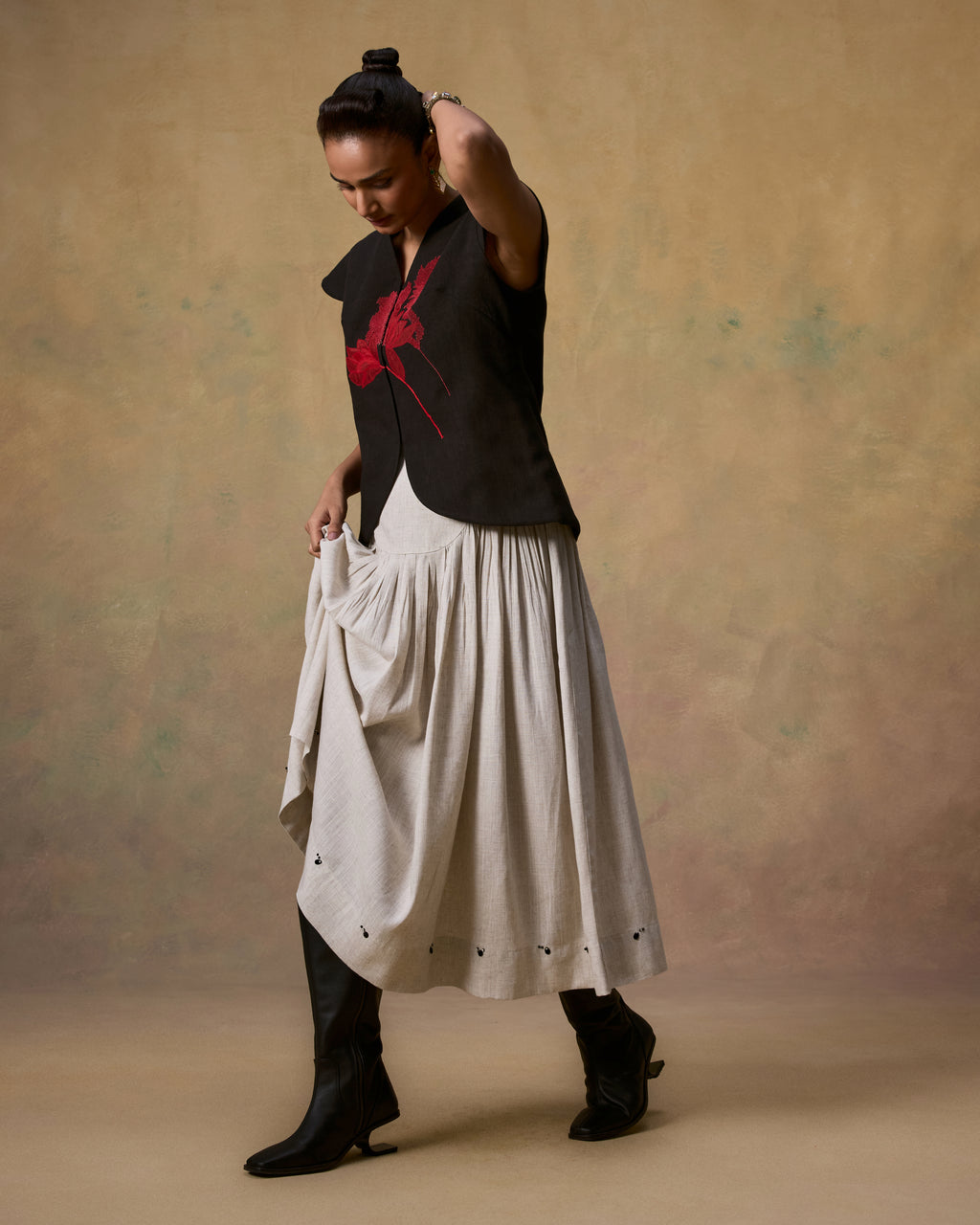 Tiger Lily Waistcoat (Red)