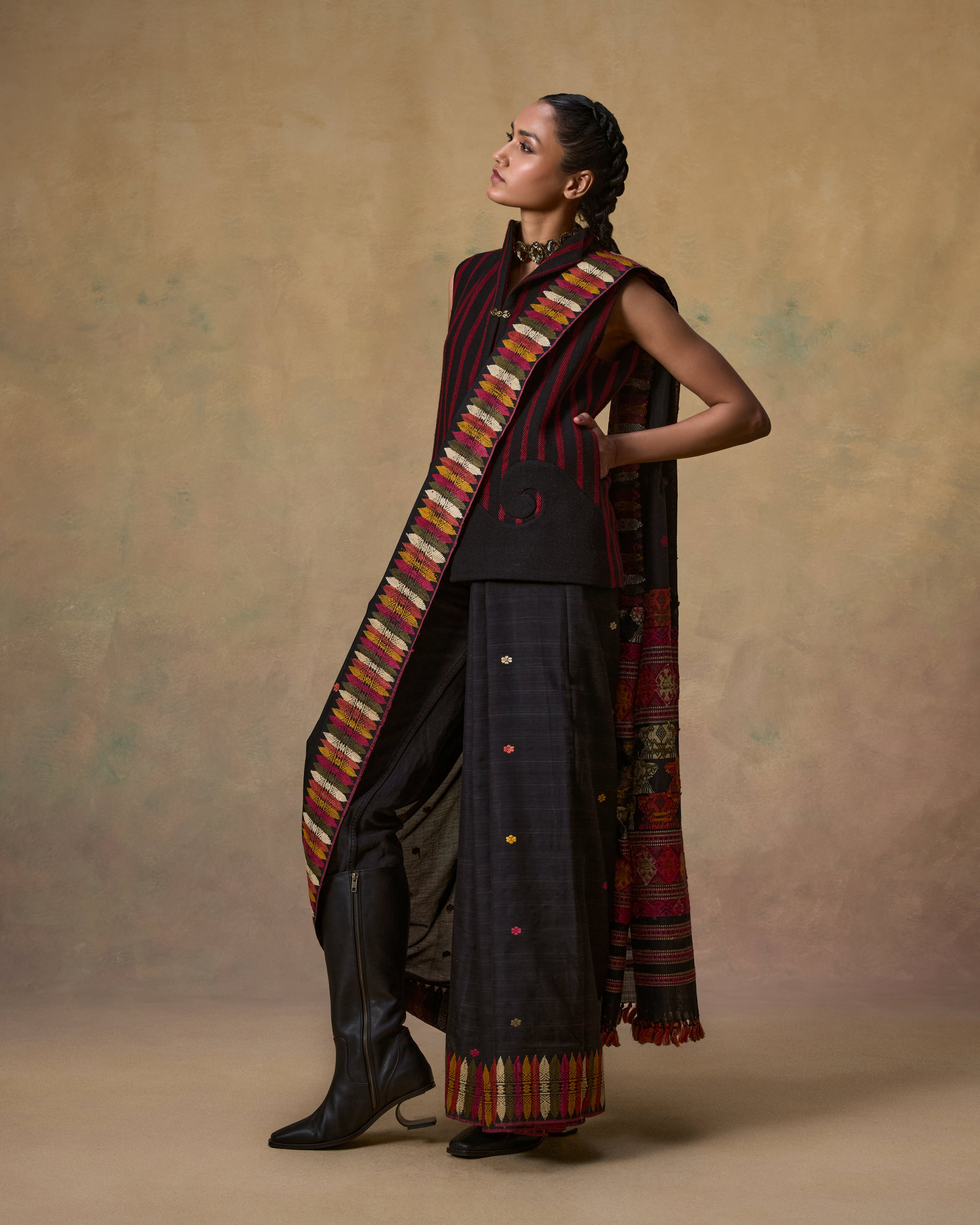 Buna Cotton Muga Saree