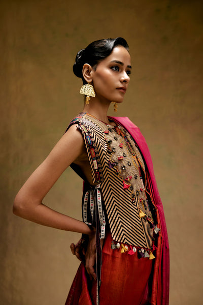 Aftab Earrings with Jhumka