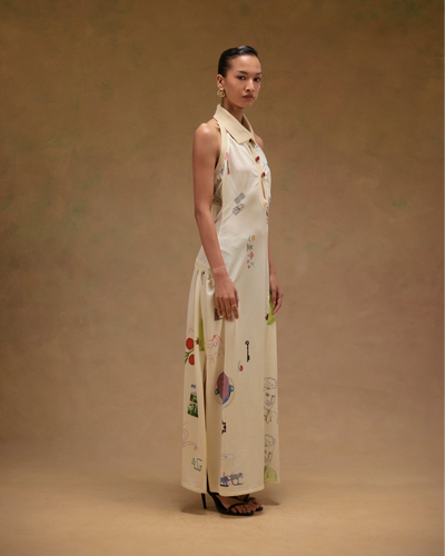 Halter Maqlouba Knitted Dress