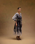 Silvia Cape Sleeves Dress With Belt