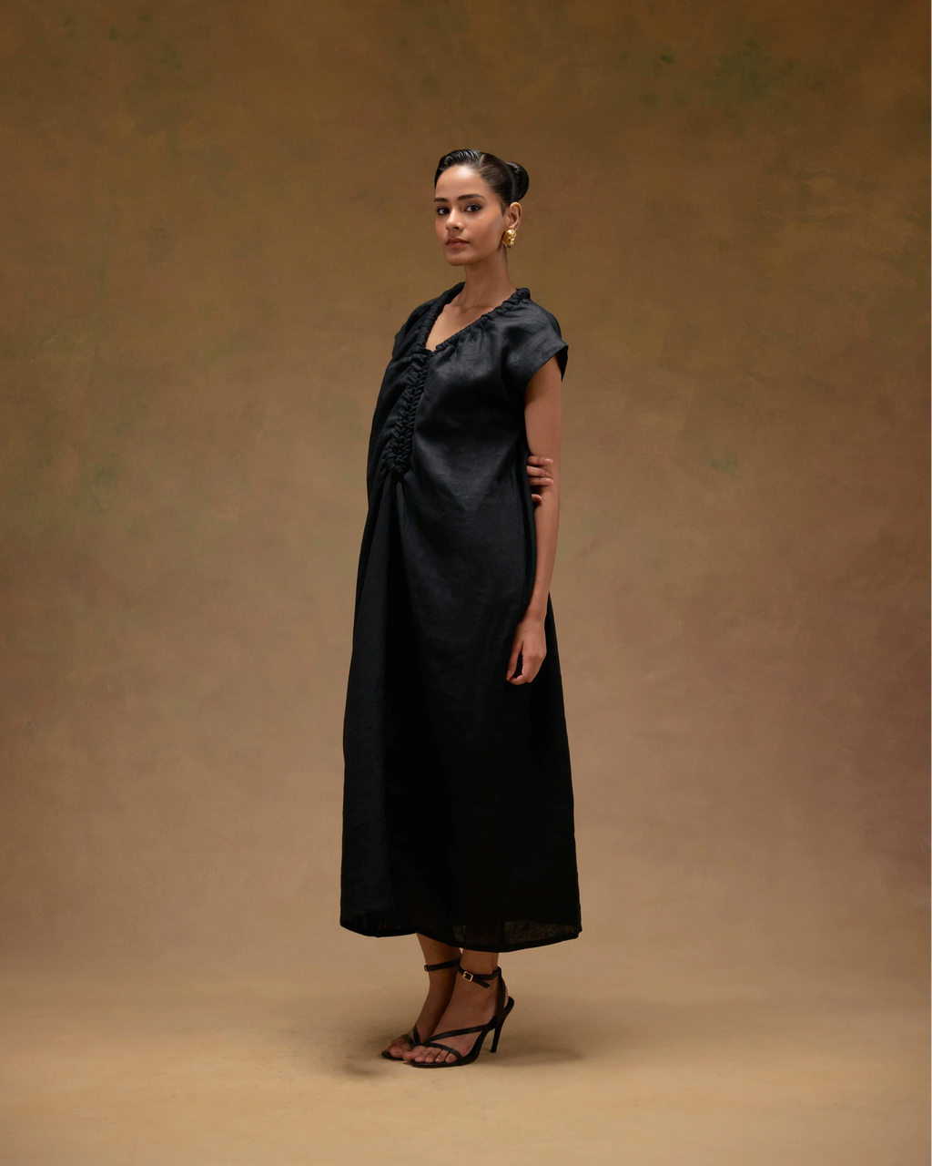 Deesse V-neck Dress with rope detailing