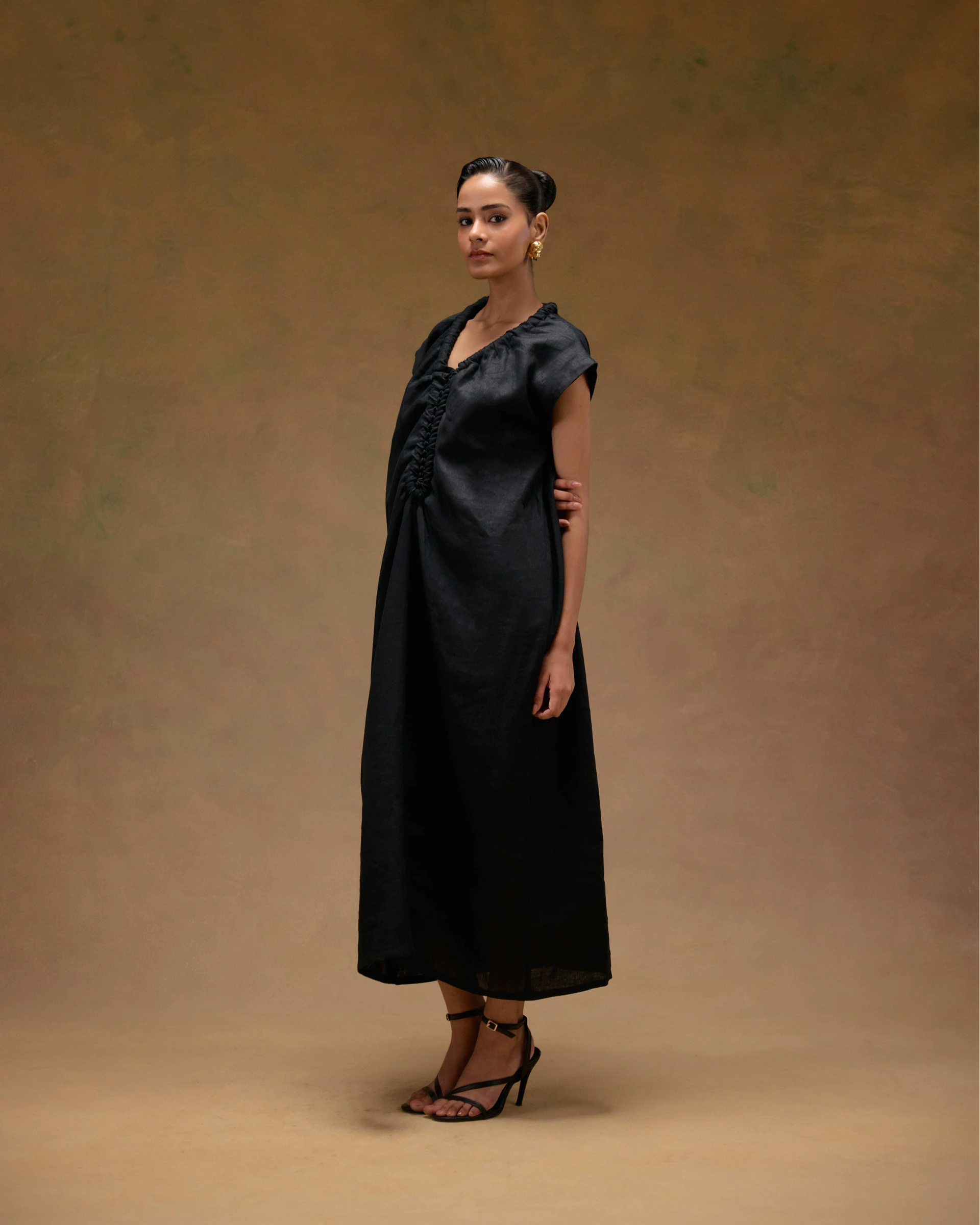 Deesse V-neck Dress with rope detailing