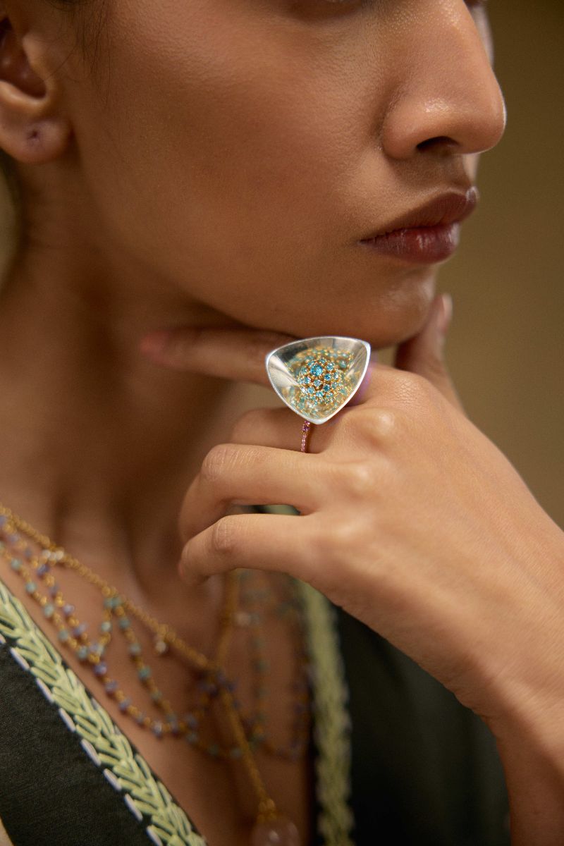 IRODORI Choker Double Shank Ring
