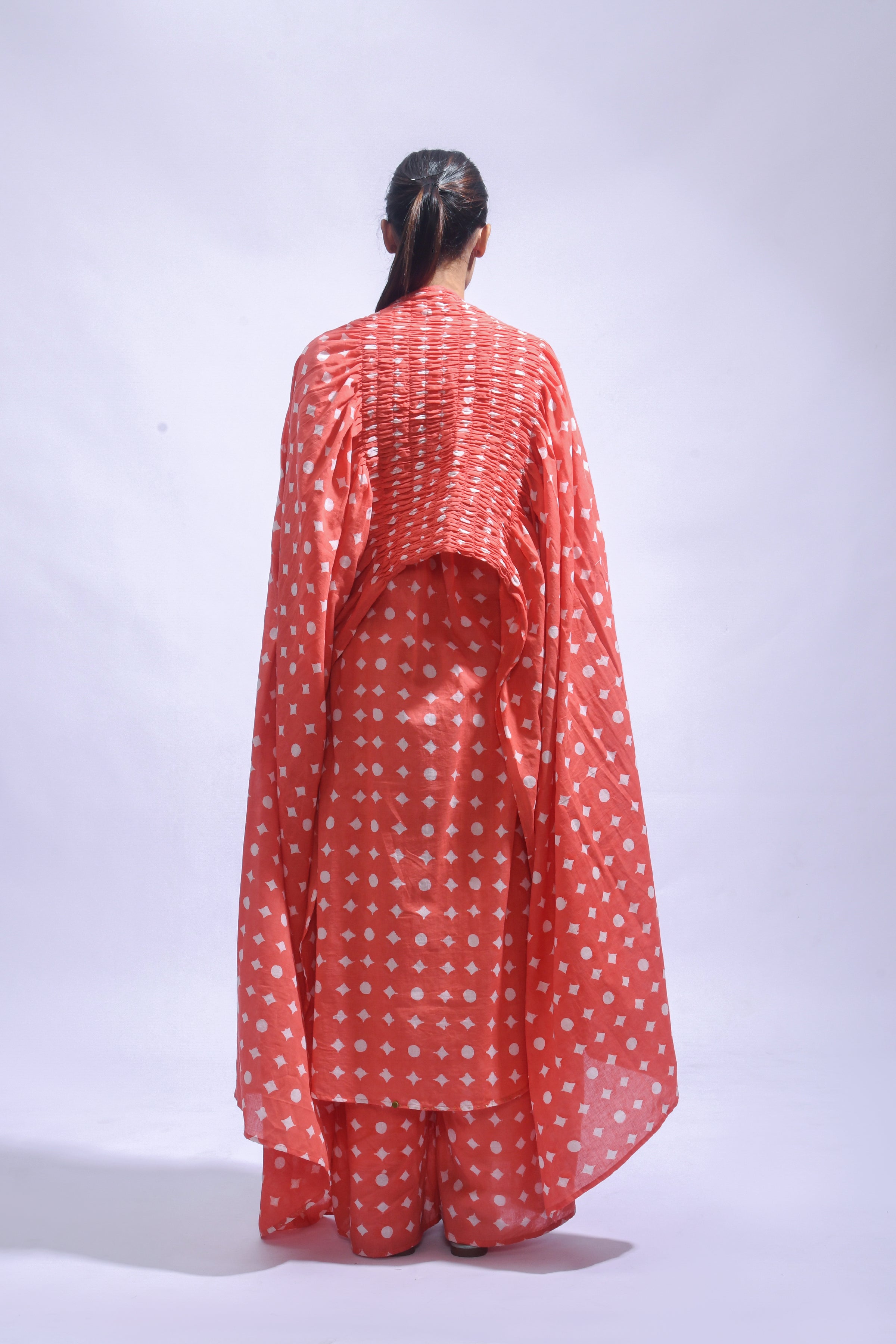 Blush Mud Block Cotton Kurta Set-Kasis