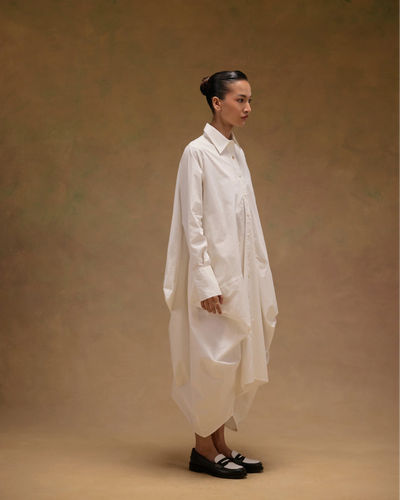 Ivy Crushed Shirt Dress