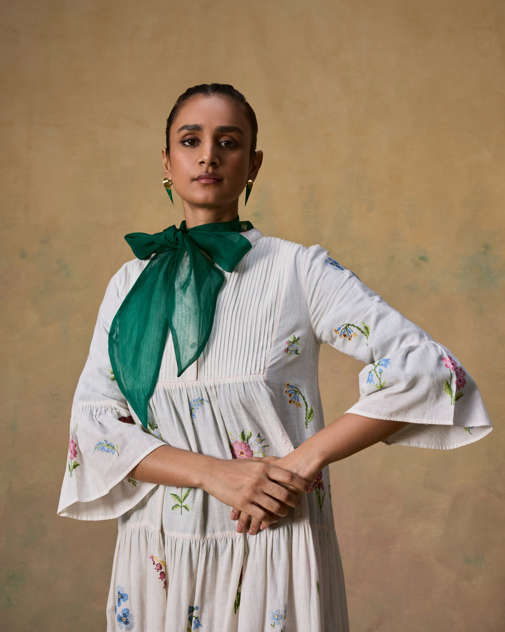 Corymbifera Embroidered Dress