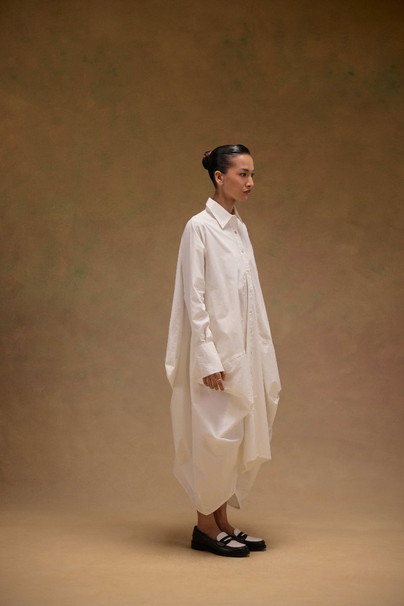 Ivy Crushed Shirt Dress