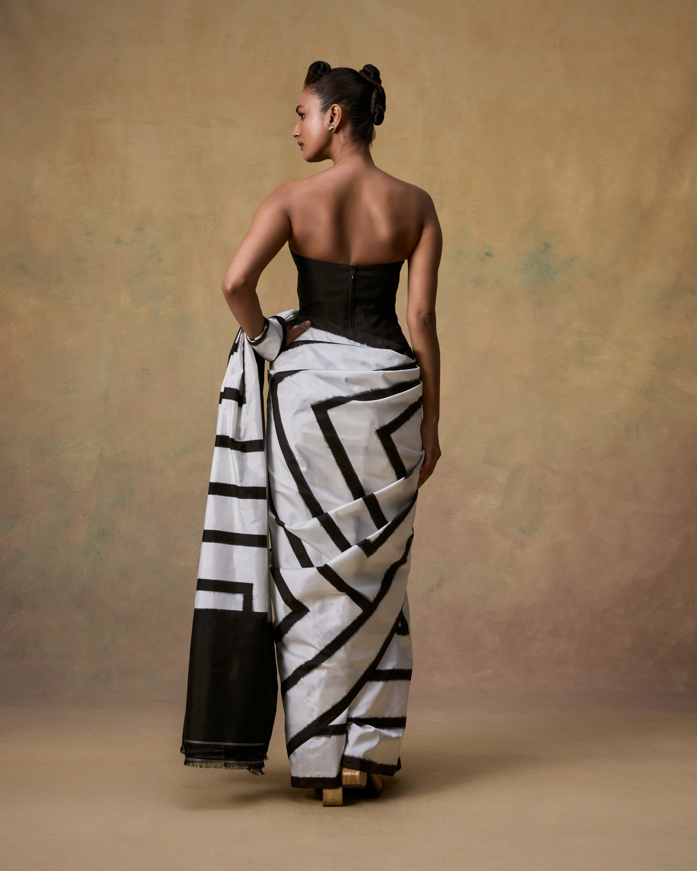 Mono Ikat Silk Saree